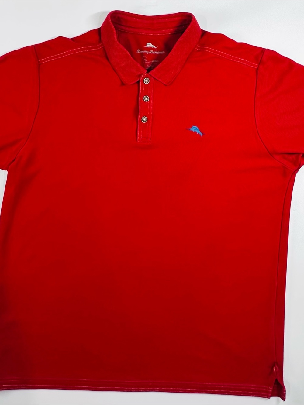 Tommy Bahama Emingo Supima Cotton Blend Polo Shirt Red Men's XL Extra Large
